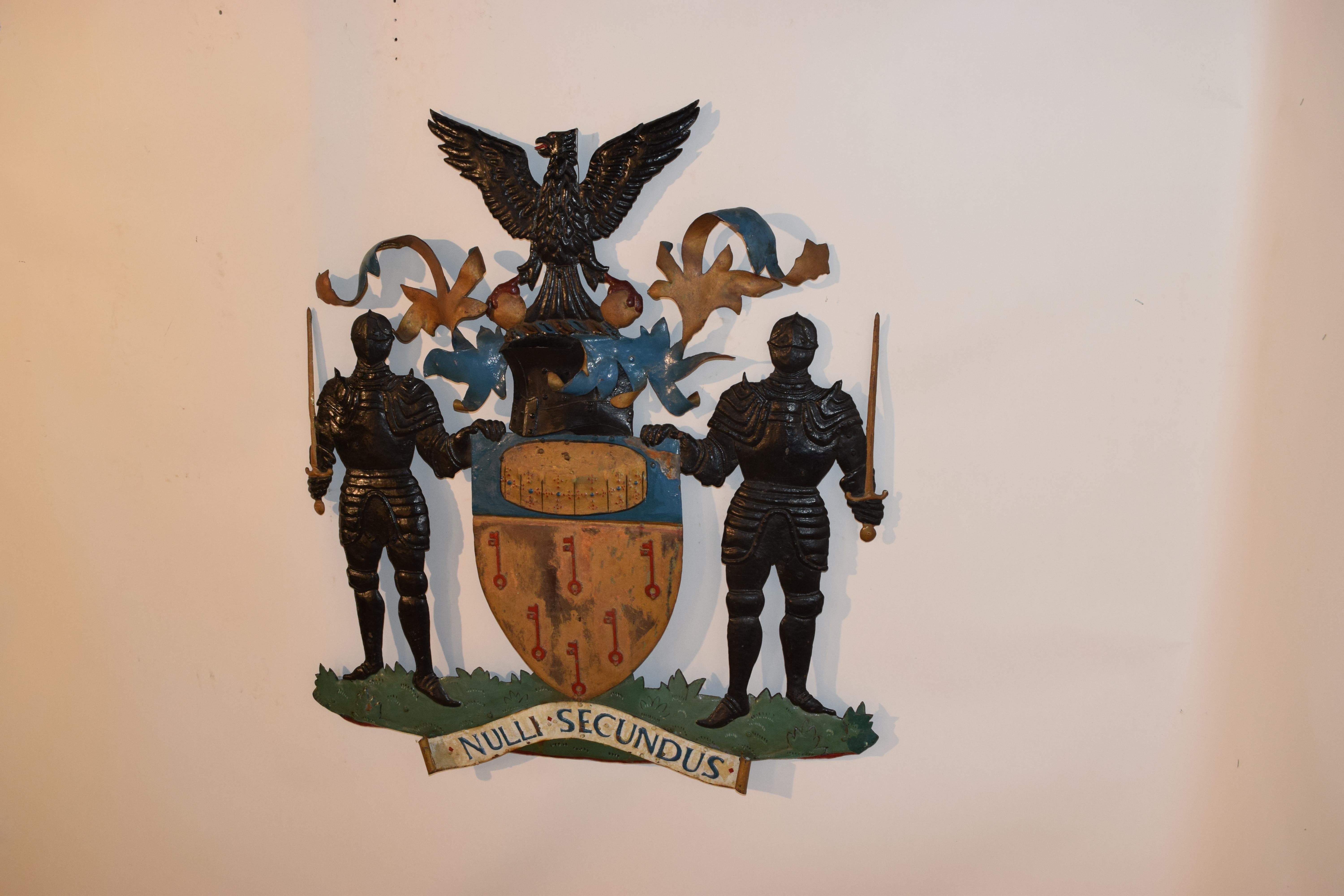 Victorian 19th Century English Coat of Arms