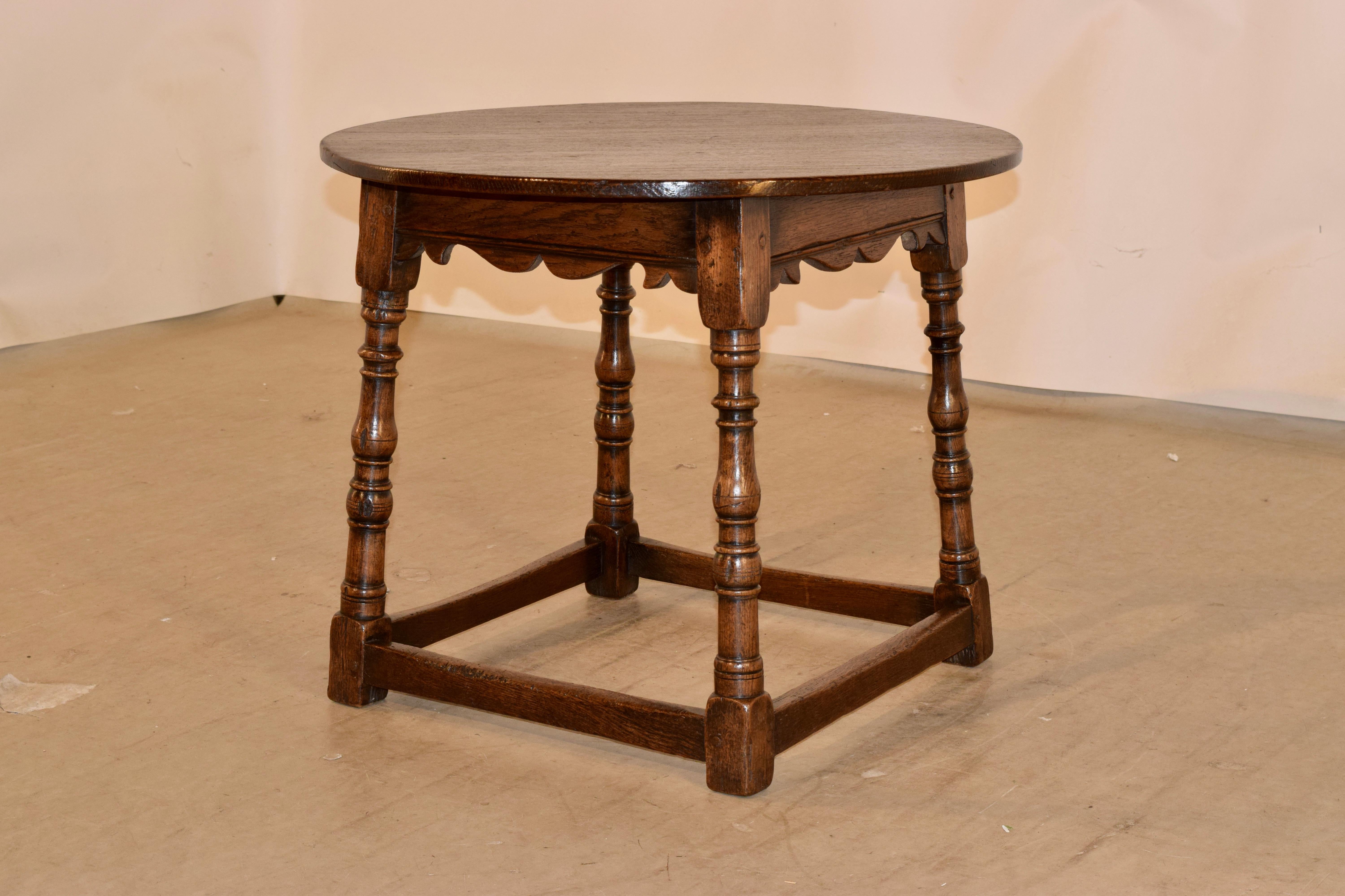19th Century English Cocktail Table In Good Condition In High Point, NC