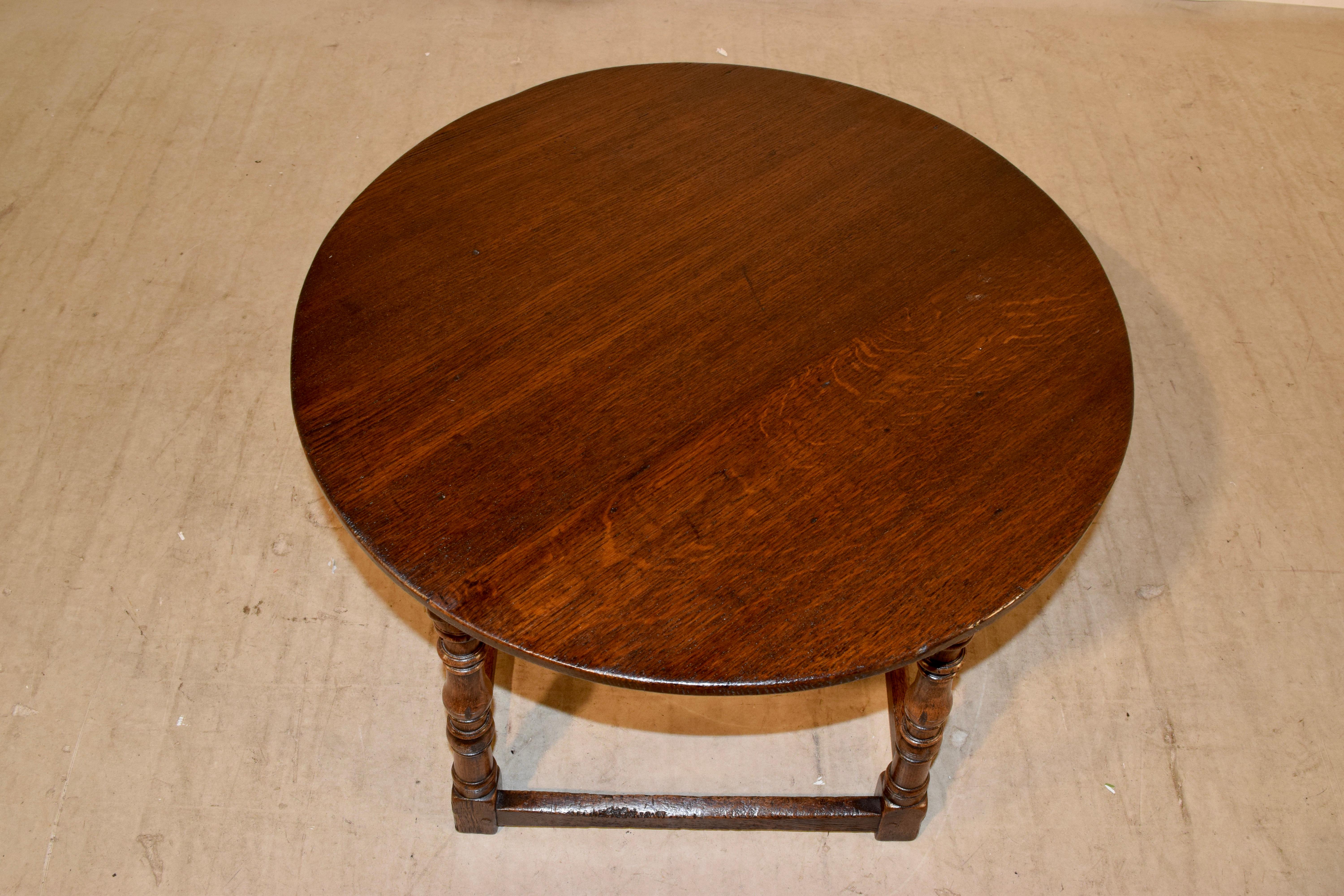 Oak 19th Century English Cocktail Table
