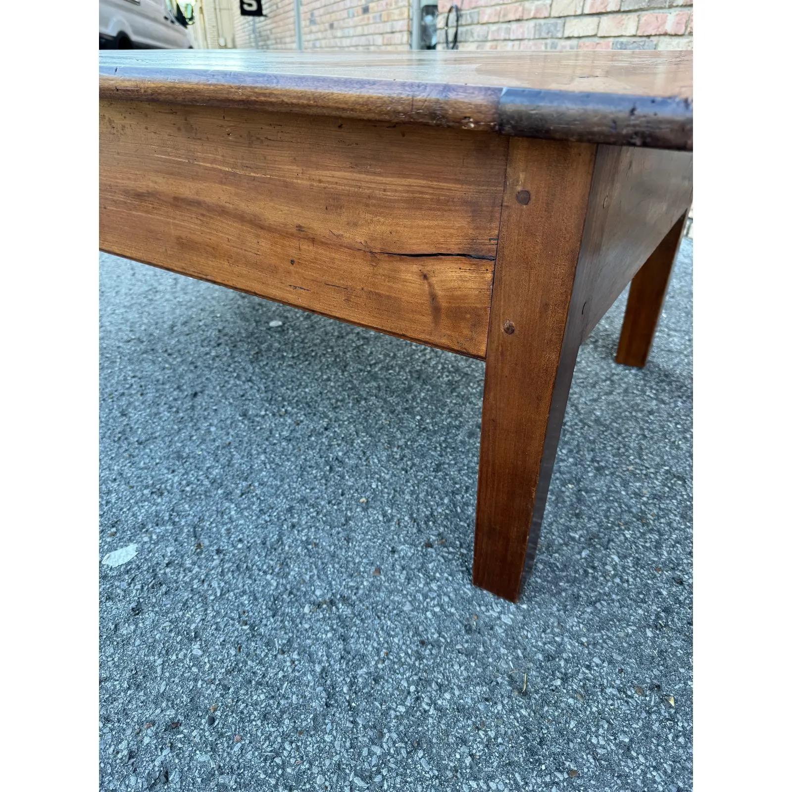 Hardwood 19th Century English Coffee Table For Sale