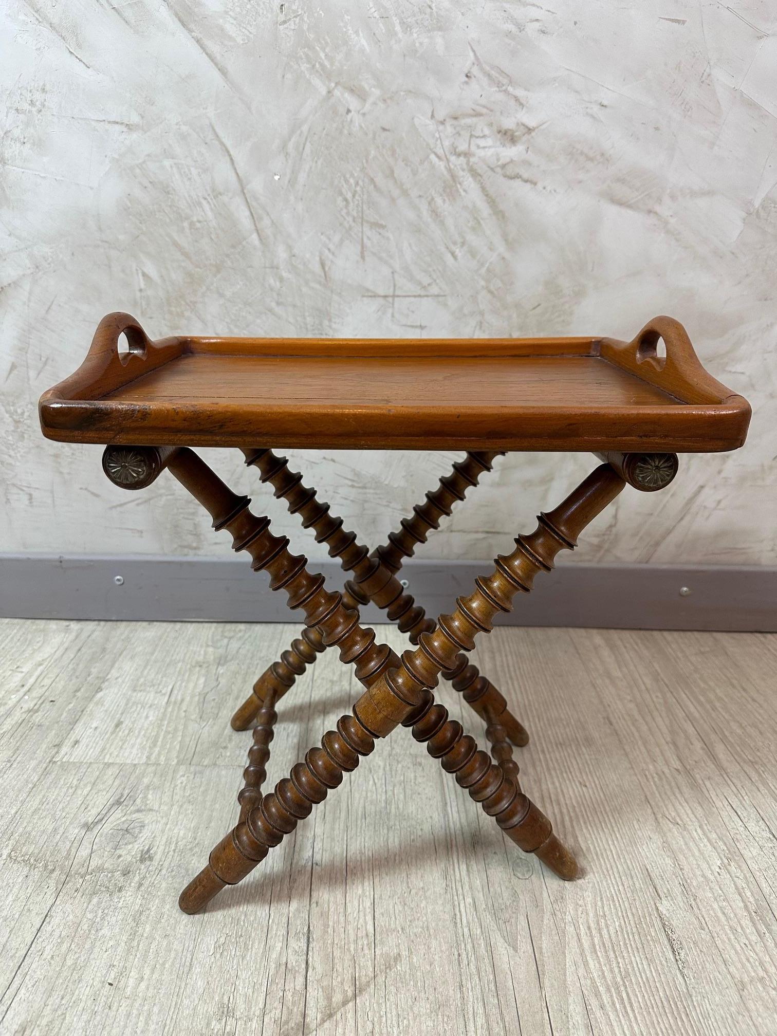 Anglais Table à plateau colonial anglais du 19ème siècle, années 1890 en vente
