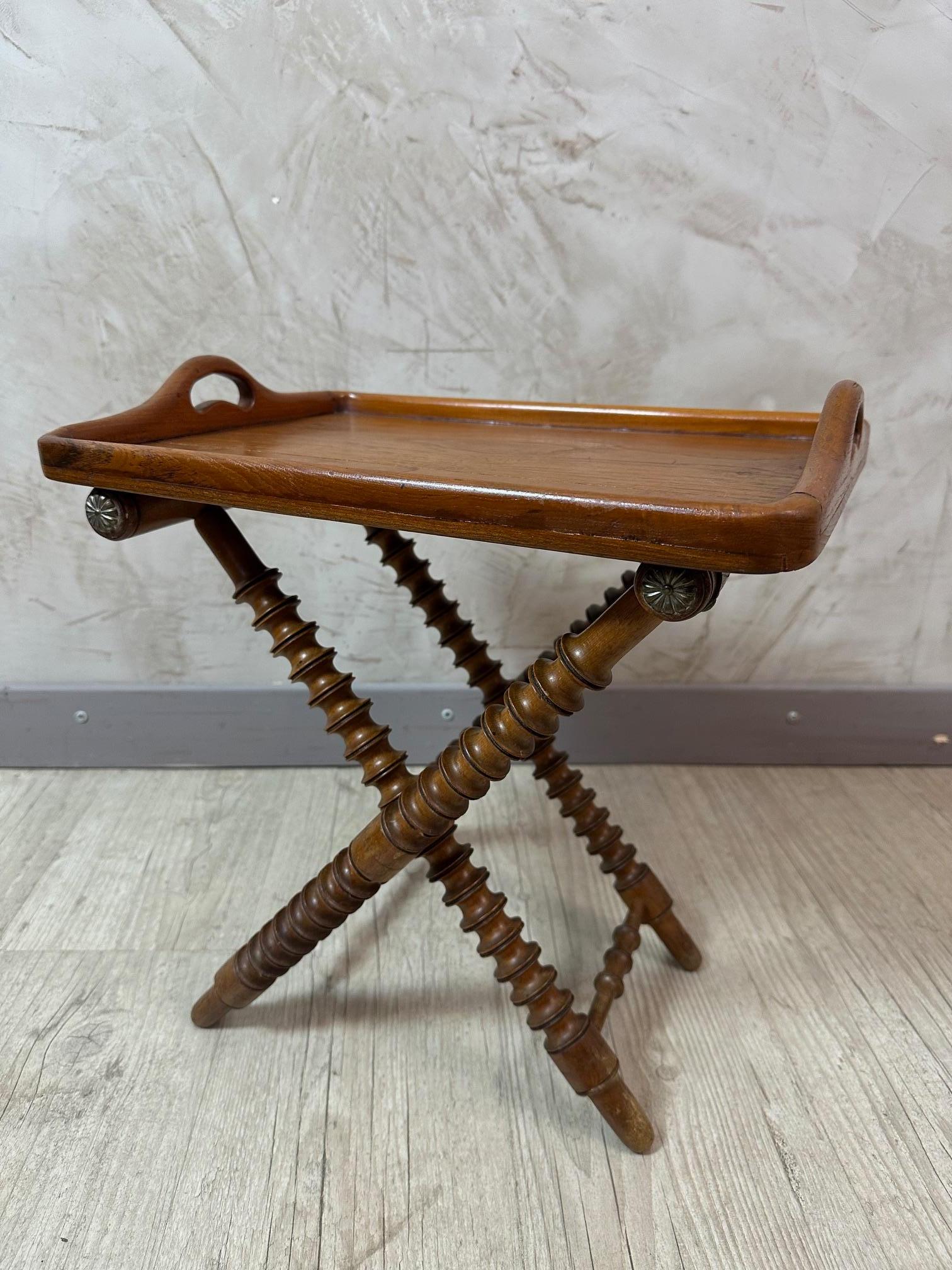 Table à plateau colonial anglais du 19ème siècle, années 1890 Bon état - En vente à LEGNY, FR