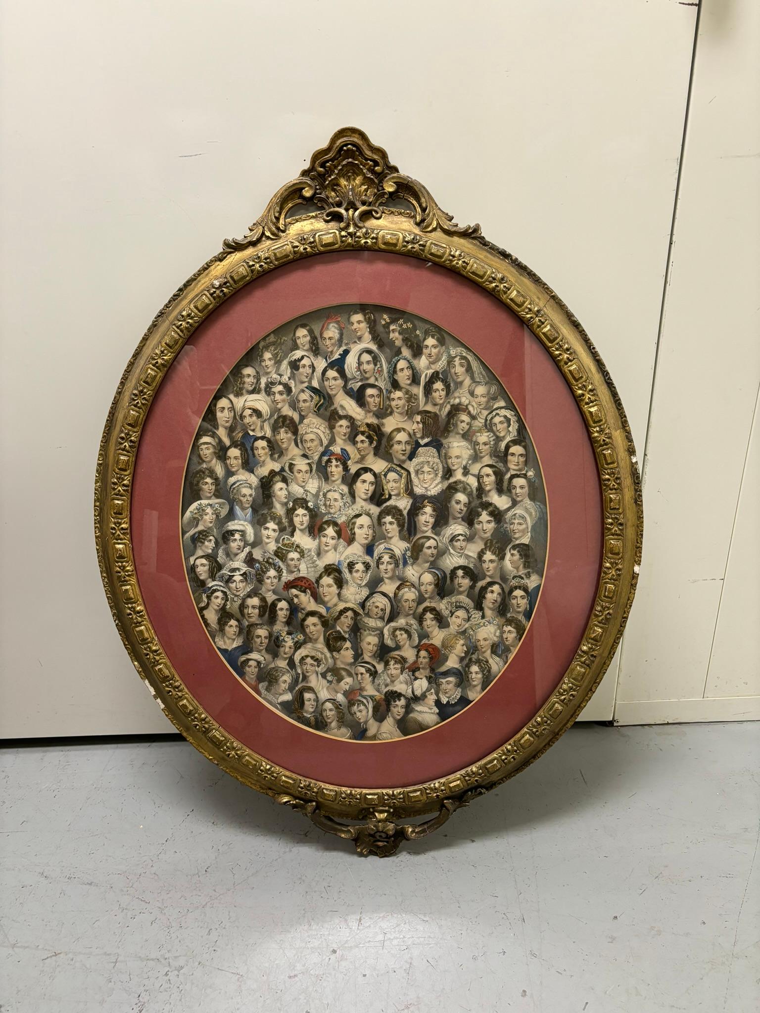 Lithographie anglaise en couleur du 19ème siècle « Eminent Men » avec cadre en bois doré en vente 12