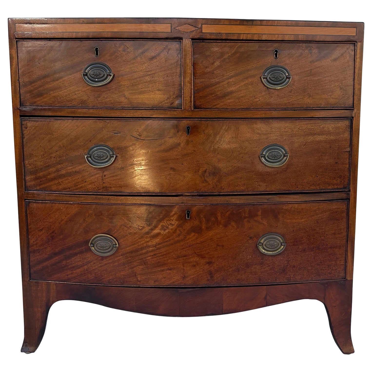 19th Century English Commode / Chest of Drawers For Sale