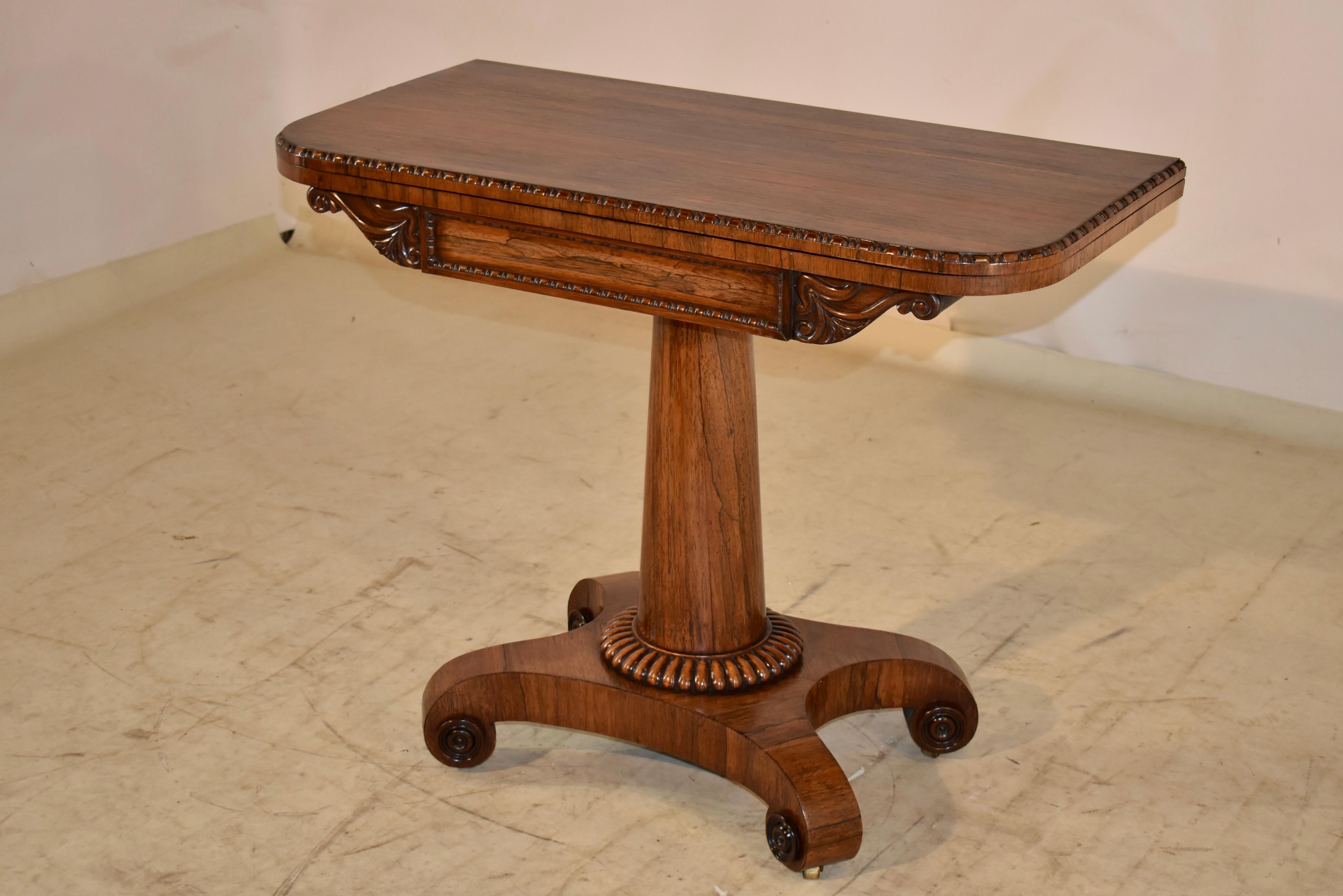 Victorian 19th Century English Console or Games Table