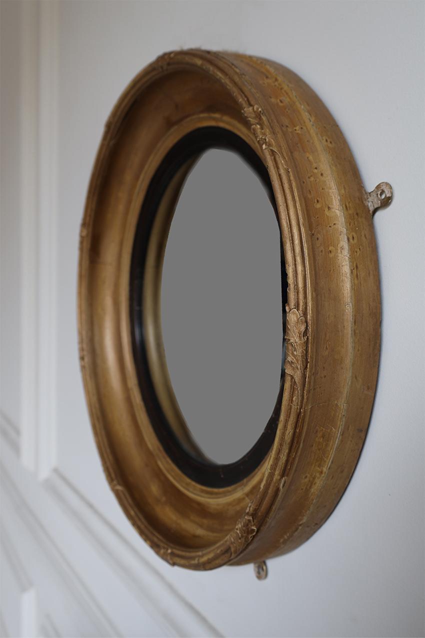 British 19th Century English Convex Mirror For Sale