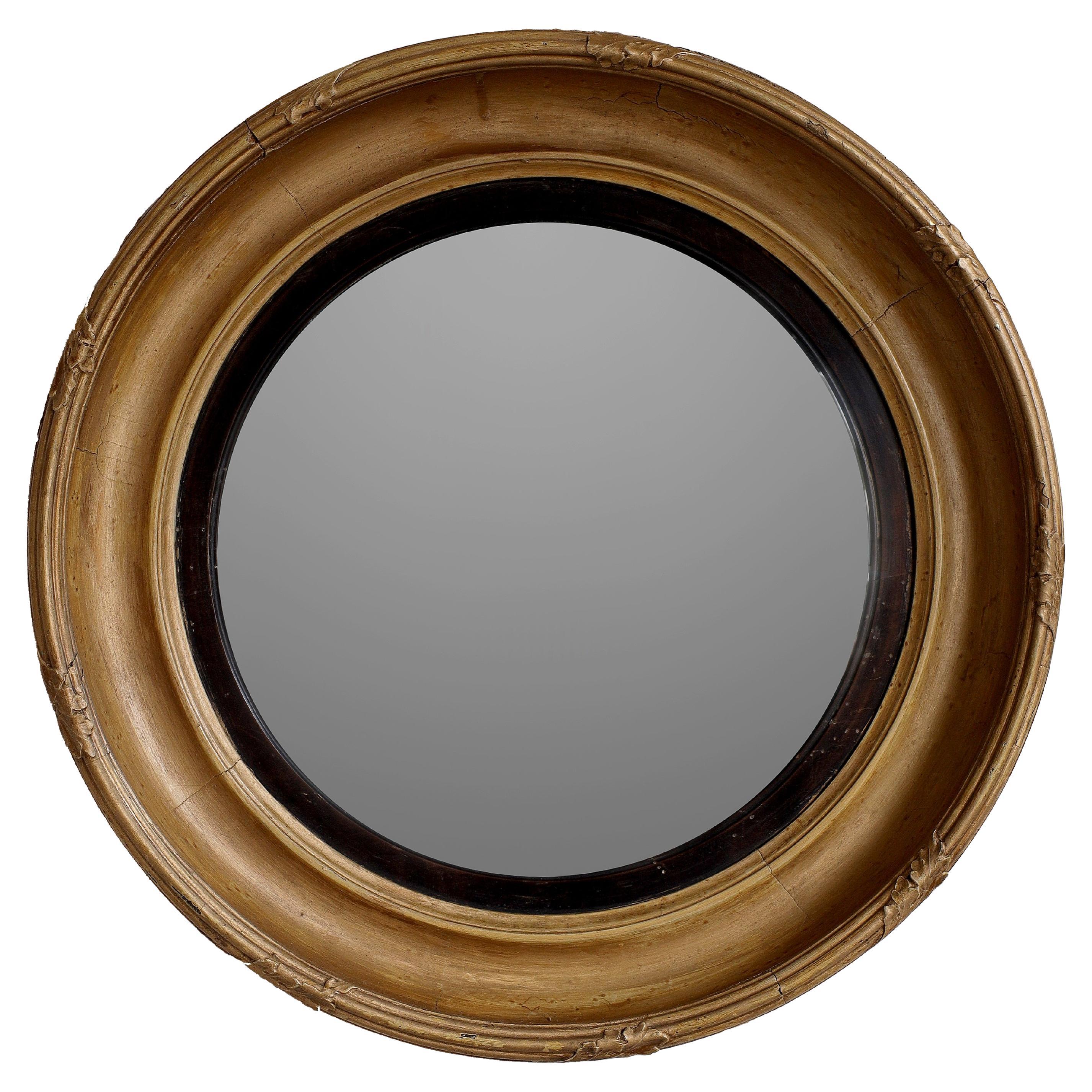 19th Century English Convex Mirror For Sale