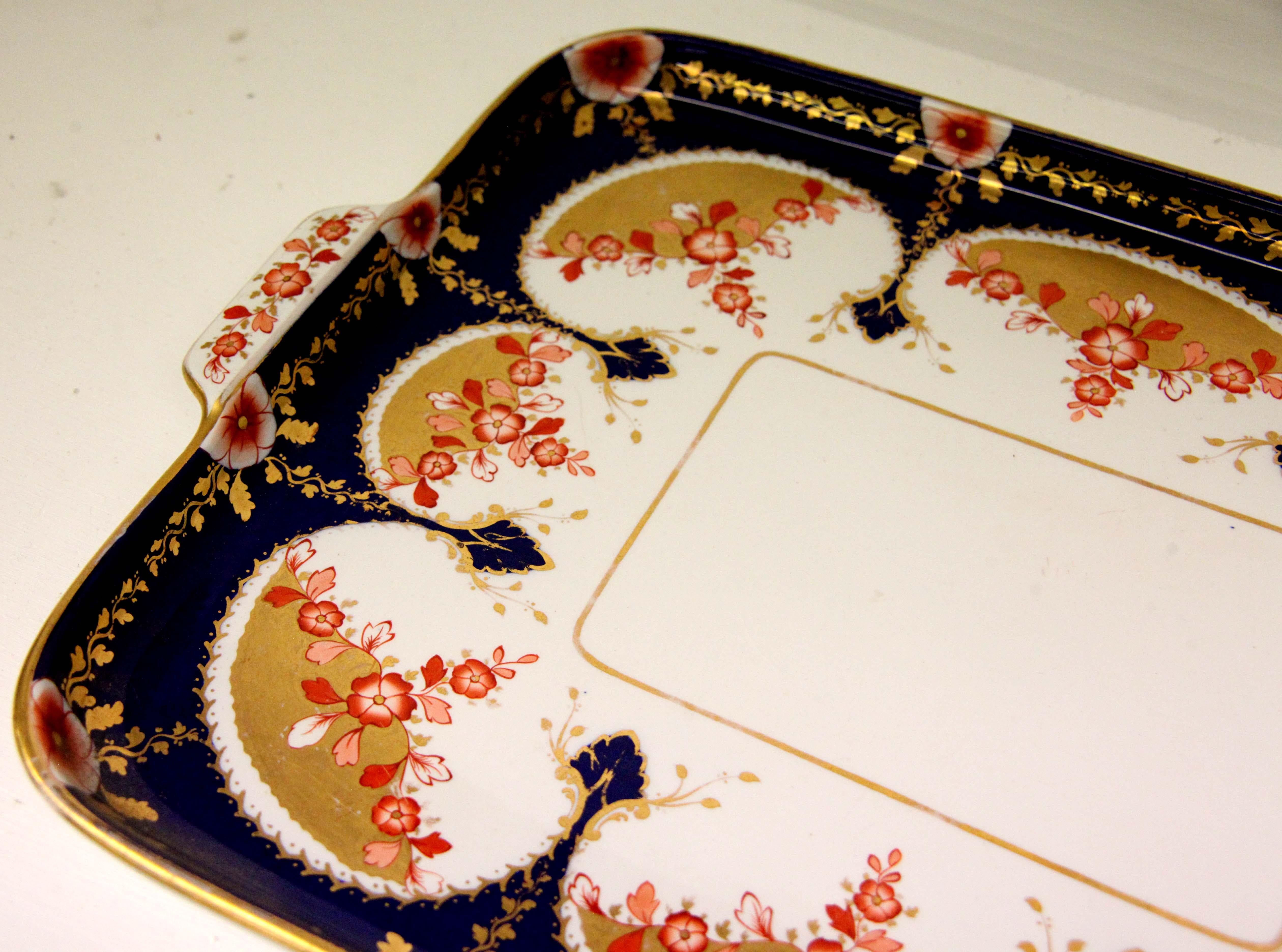 19th Century English Copeland Porcelain Serving Tray For Sale 1