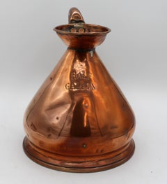 19th Century English Copper "Half Gallon" Size Haystack Jug Measure