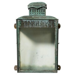 19th Century English Copper Wall Mounted Gas Lamp