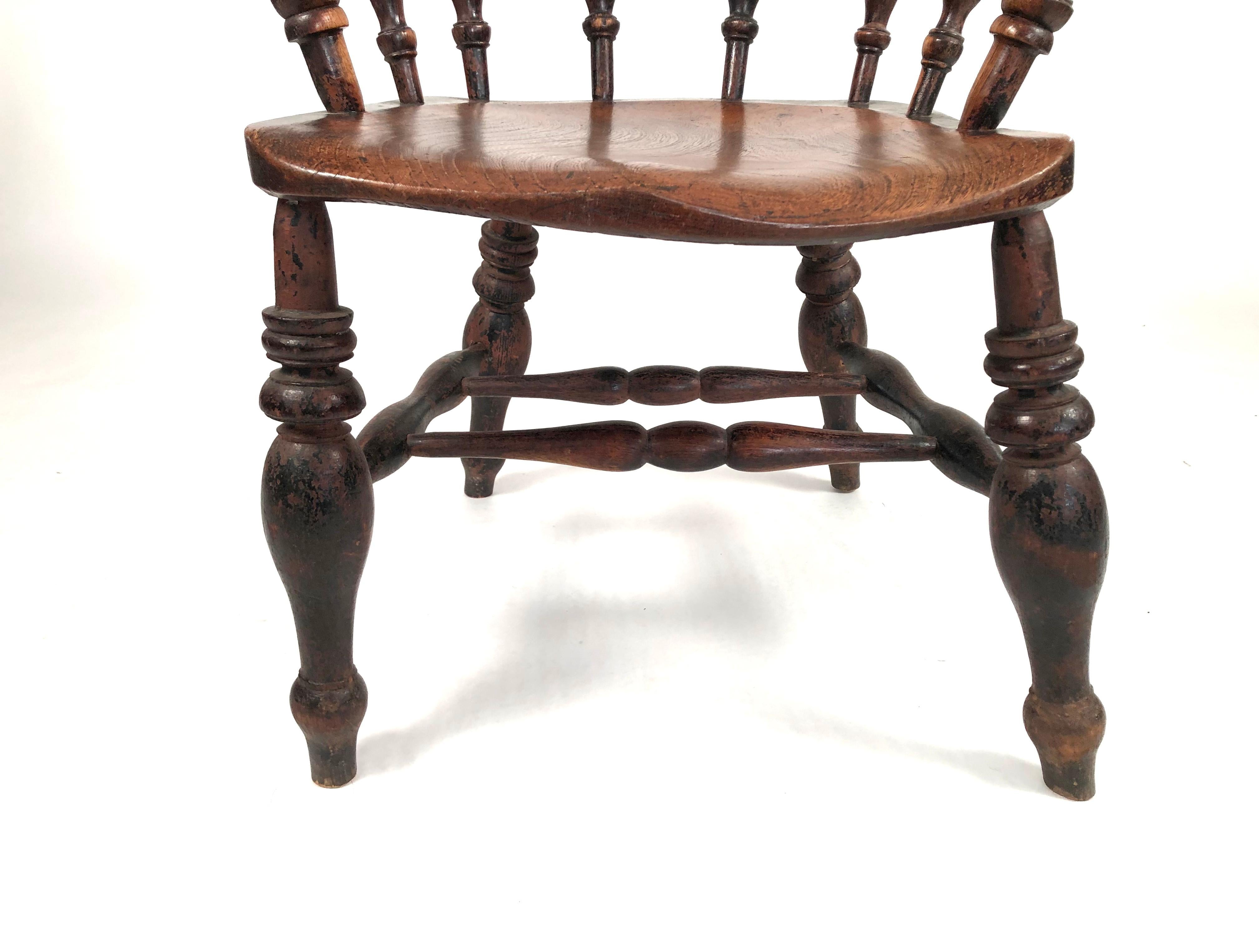 19th Century English Country Captain's Chair 4