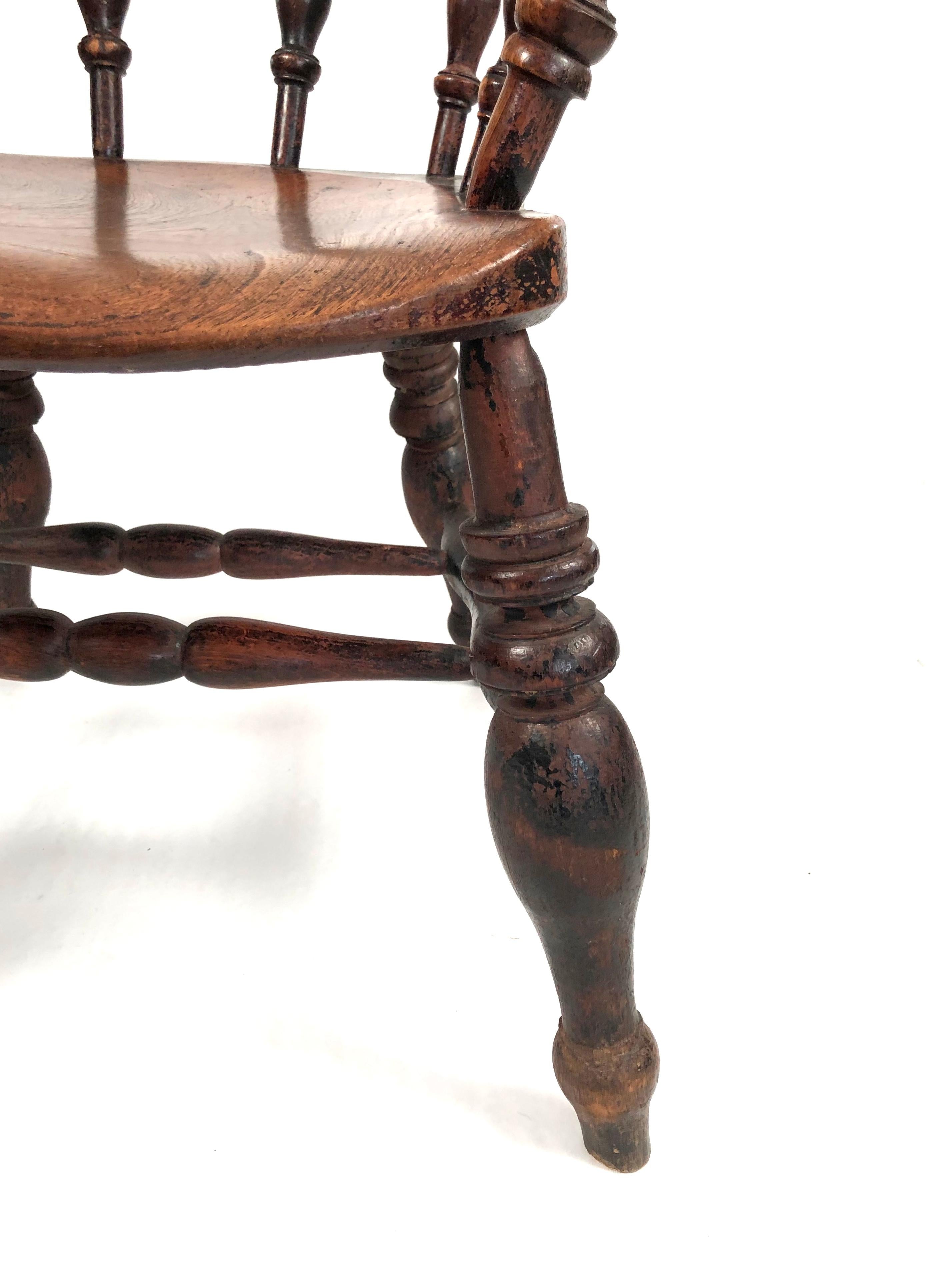 19th Century English Country Captain's Chair 5