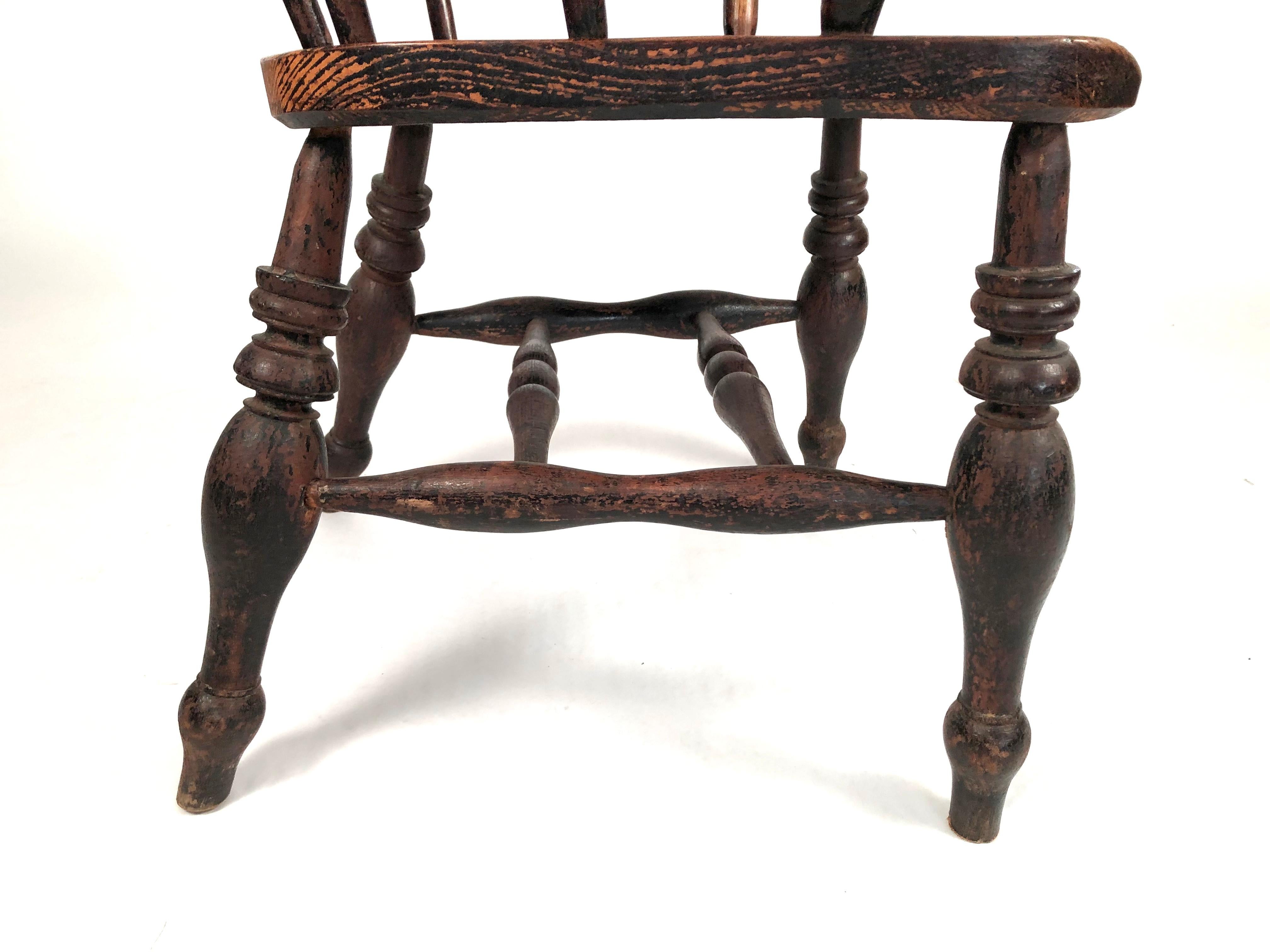 19th Century English Country Captain's Chair 8