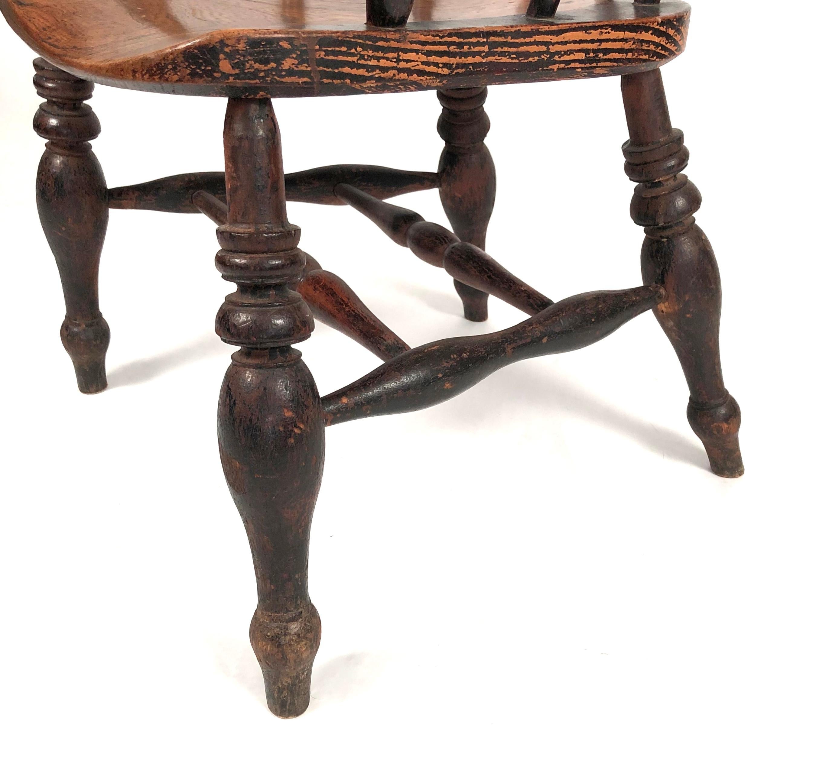 19th Century English Country Captain's Chair 10