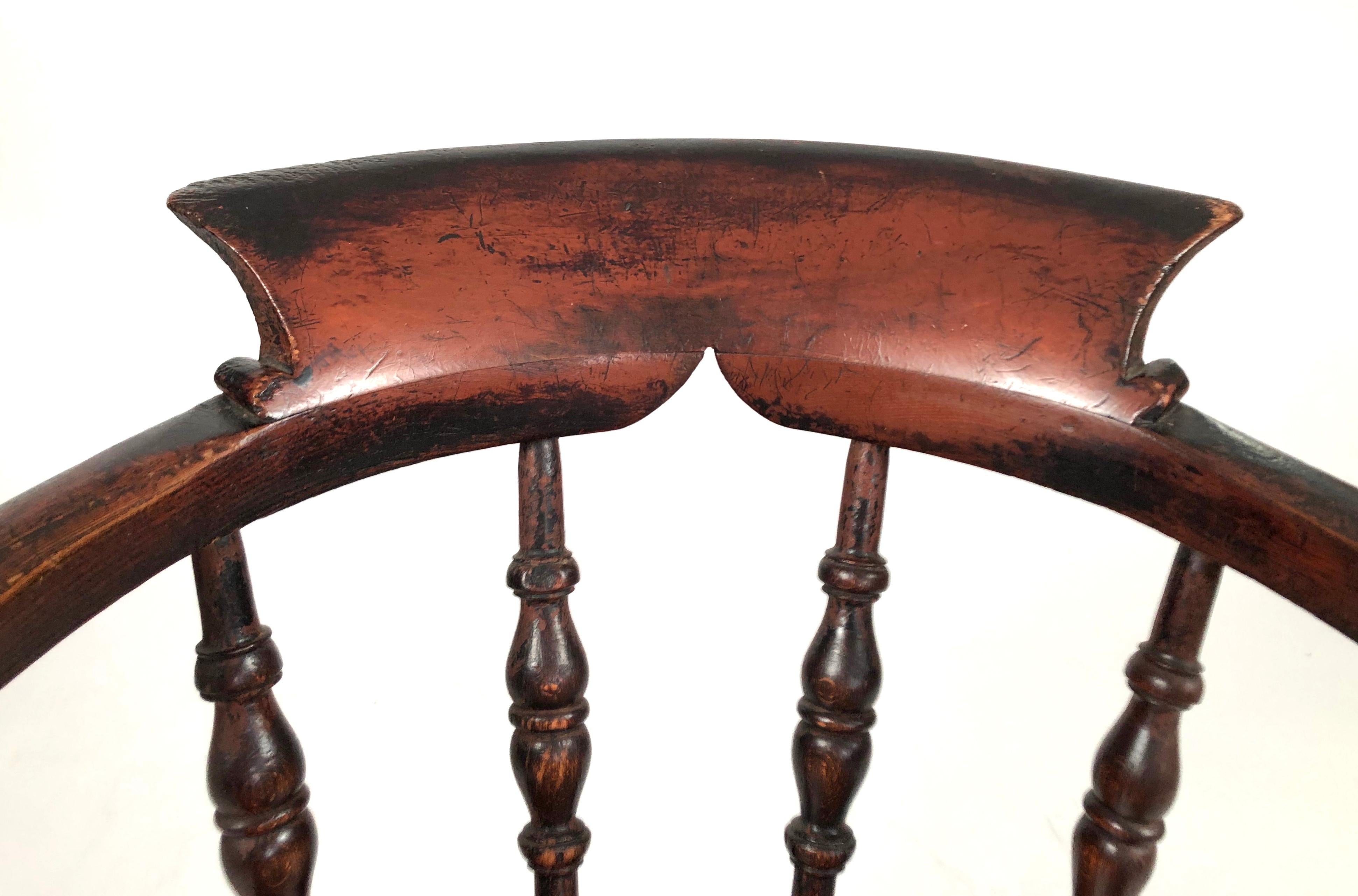 19th Century English Country Captain's Chair 2