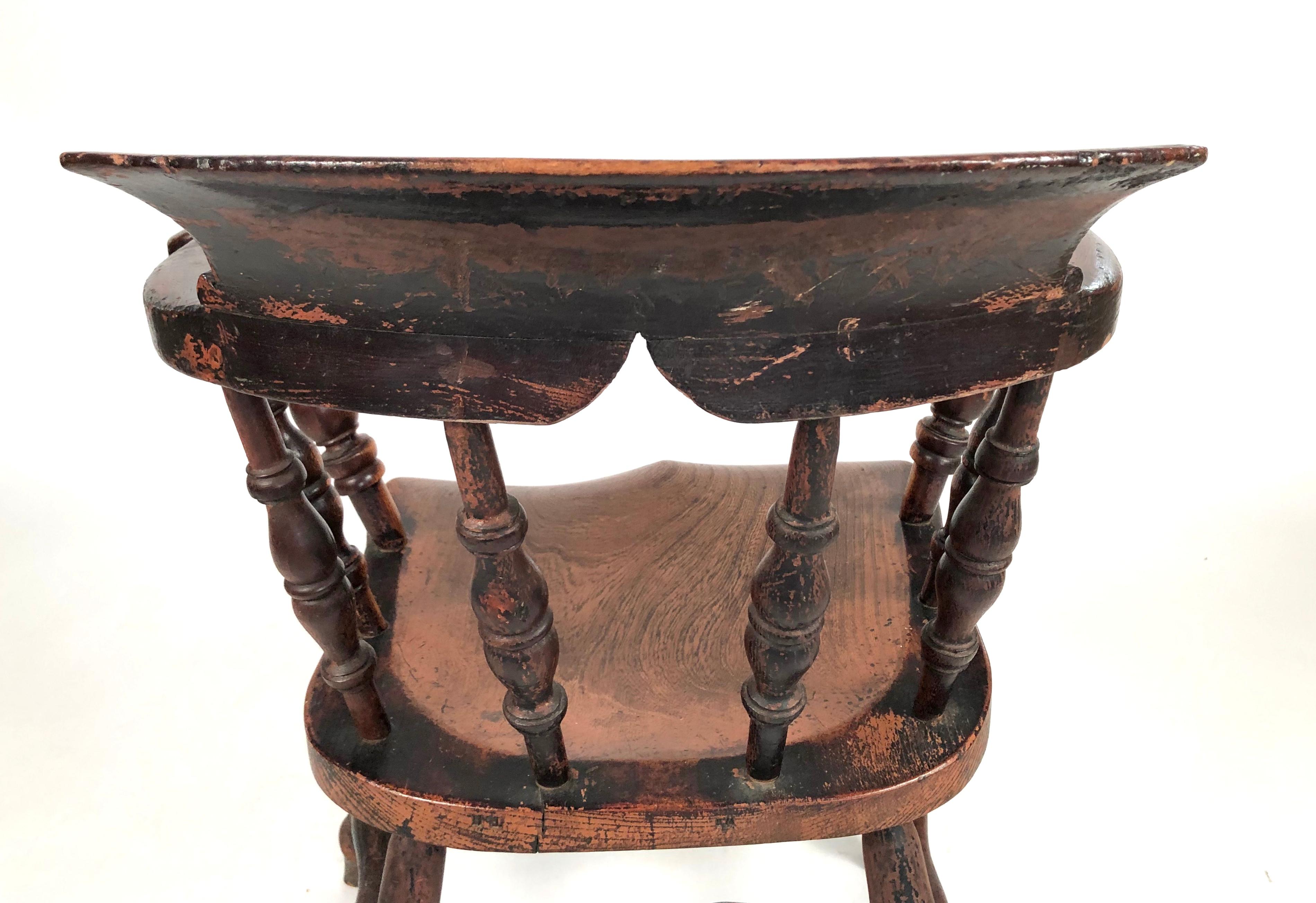 19th Century English Country Captain's Chair 3