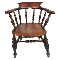 Antique 19th Century English Country Captain's Chair