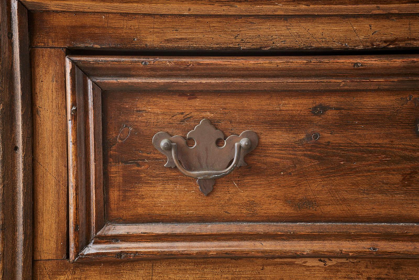 19th Century English Country Georgian Oak Sideboard Dresser 4