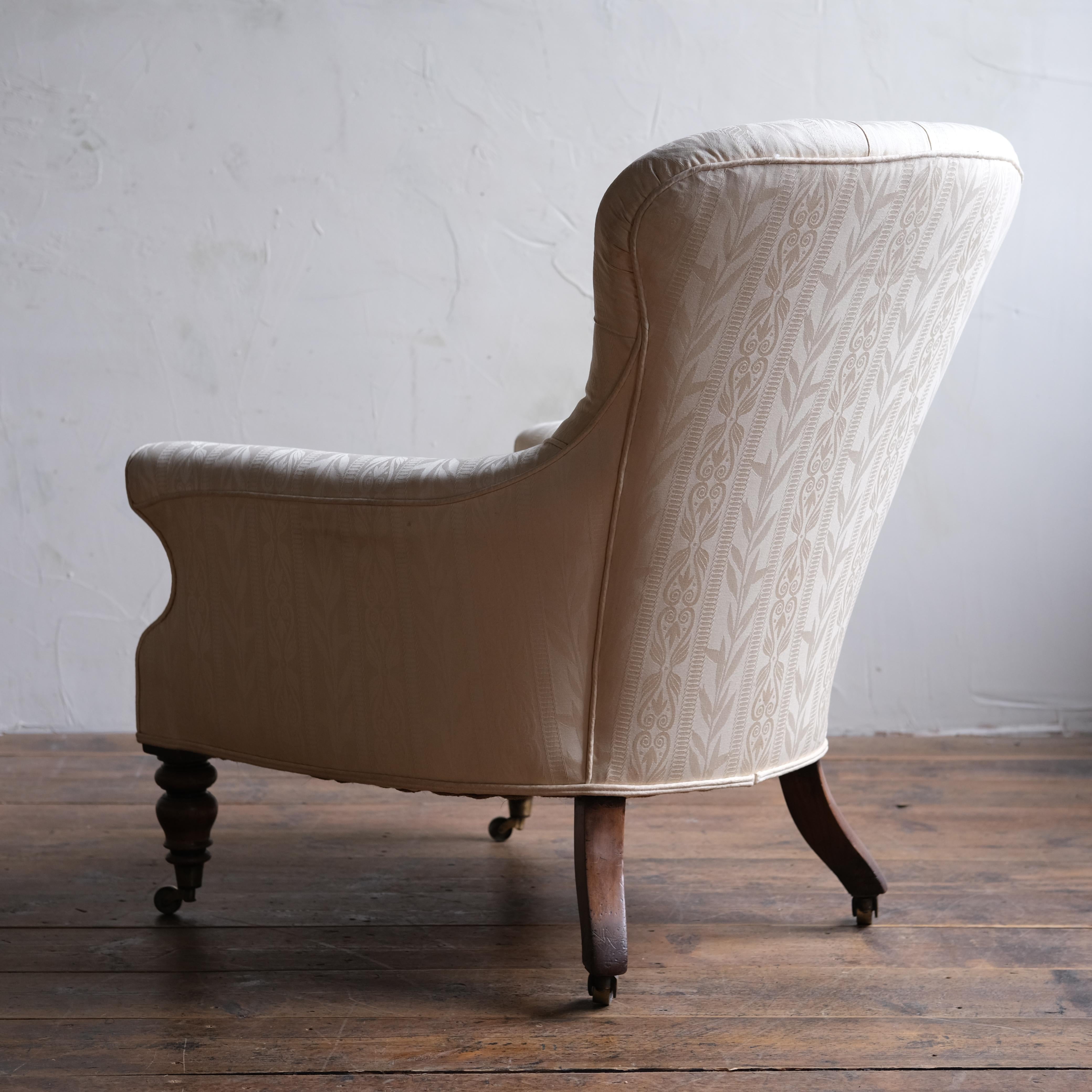 Victorian 19th Century English Country House Armchair in the Manner of Holland and Sons  For Sale