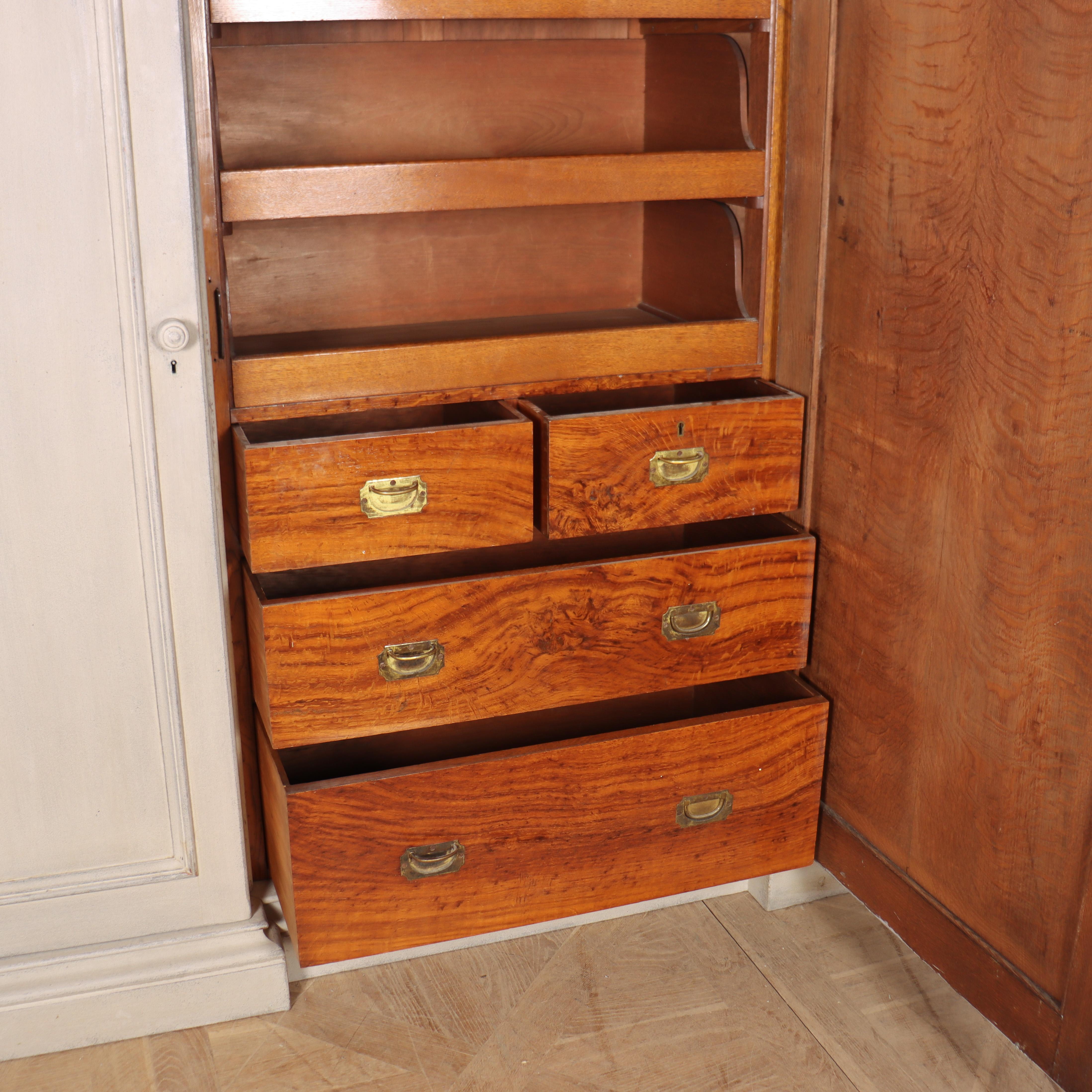 19th Century English Country House Gothic Wardrobe For Sale 4