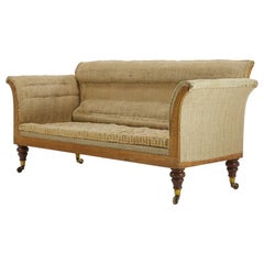 19th Century English Country House Mahogany Sofa
