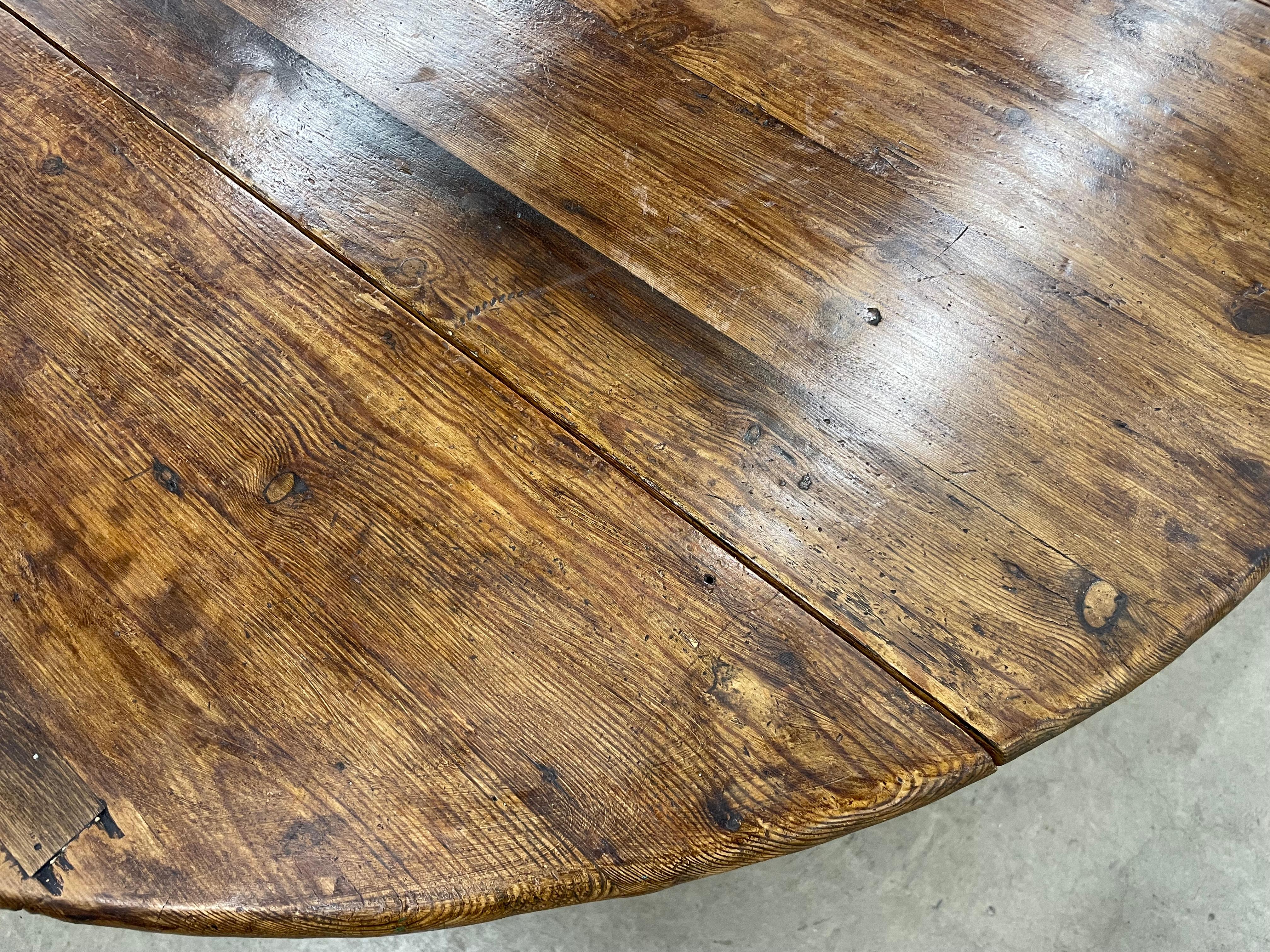 19th Century English Country House Oval Drop Leaf Table 2
