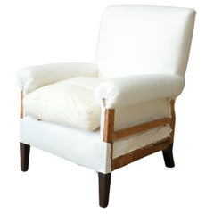 19th Century English Country House Pillow Armed Armchair