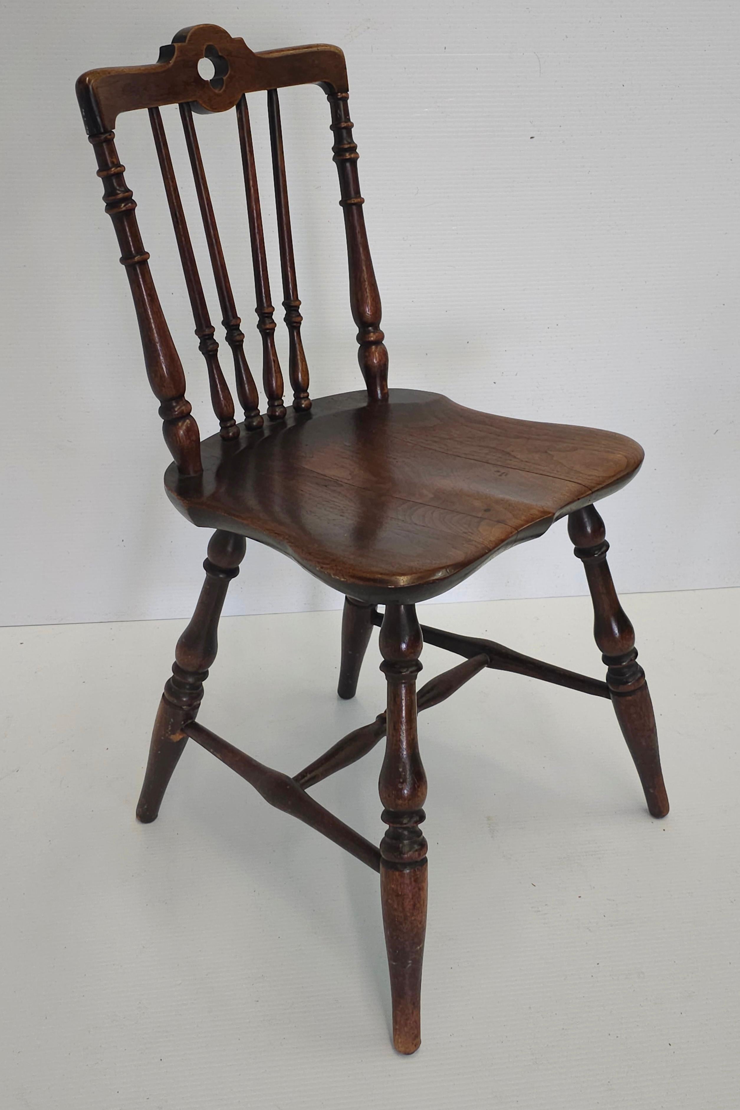 Acajou Paire de chaises d'appoint en acajou du XIXe siècle, de style champêtre anglais en vente