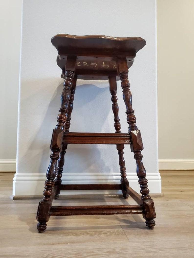 Antique Country English Tiered Joint Stool Table For Sale 4