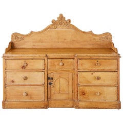 19th Century English Country Pine Sideboard Server or Buffet