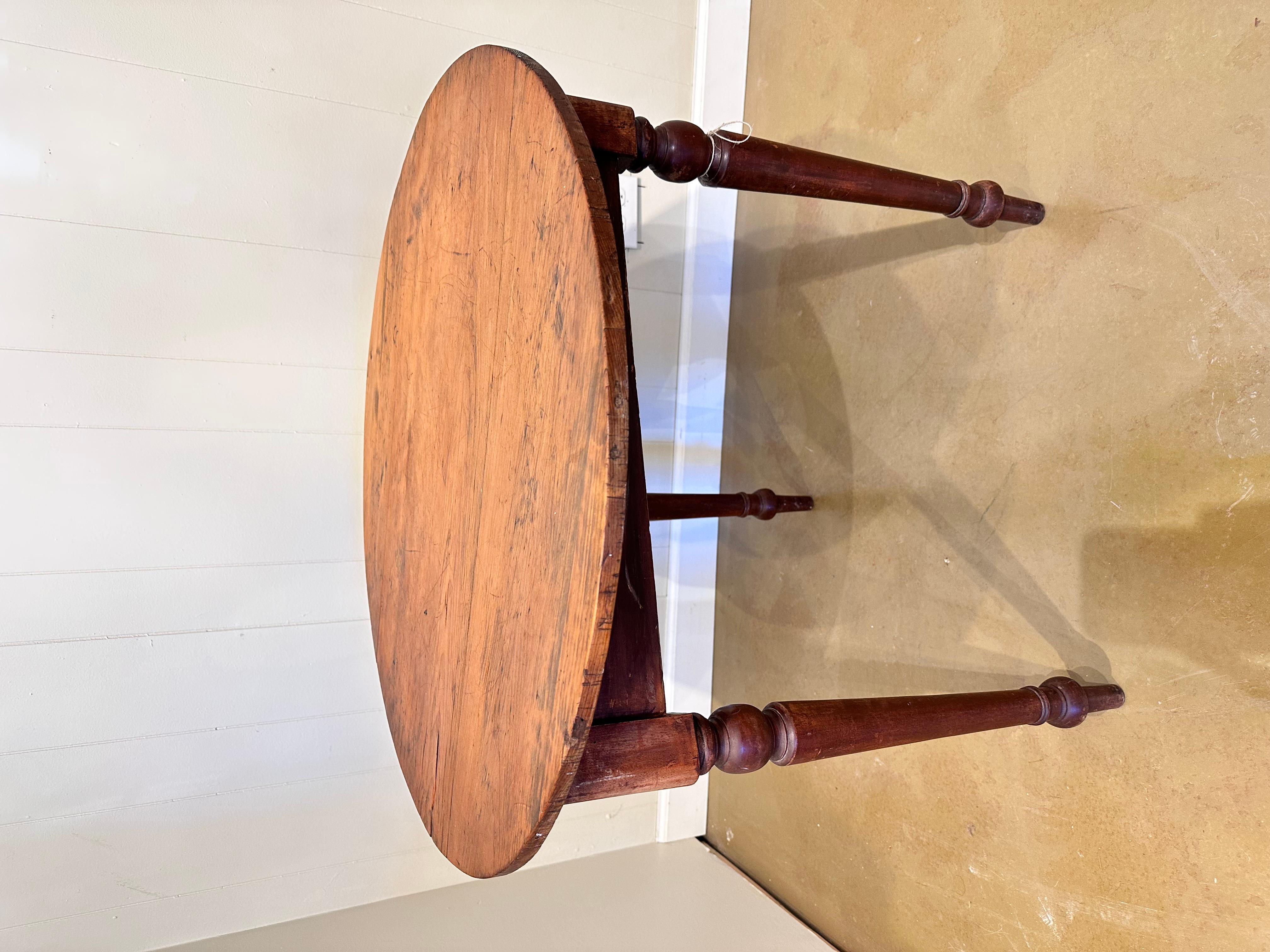 Hardwood 19th Century English Cricket Table For Sale