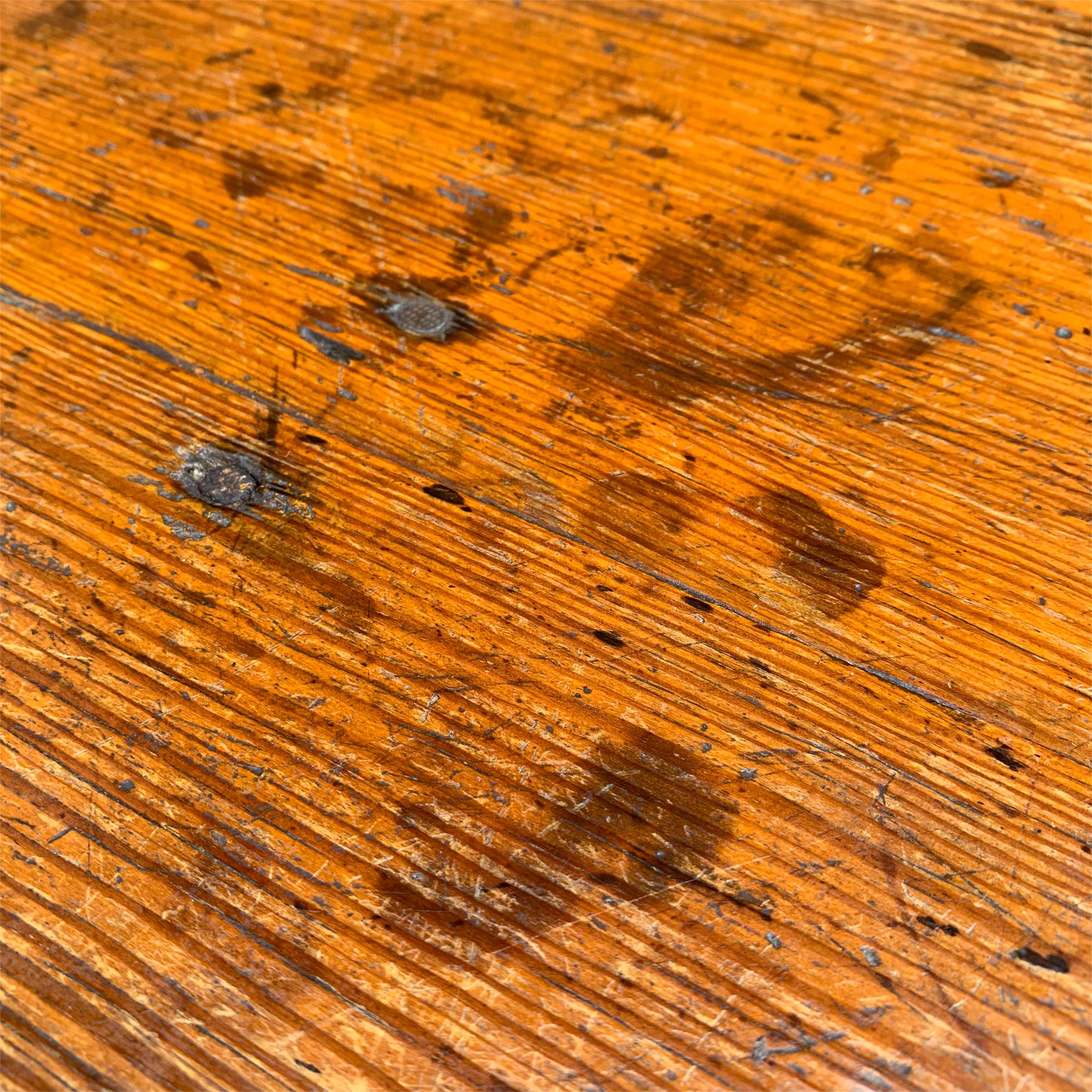 19th Century English Cricket Table with Shelf 2