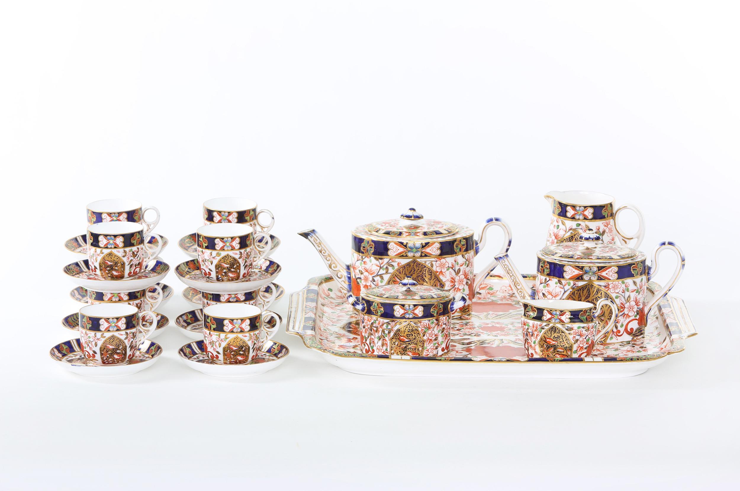 19th Century English Crown Derby Service for Ten People For Sale 7