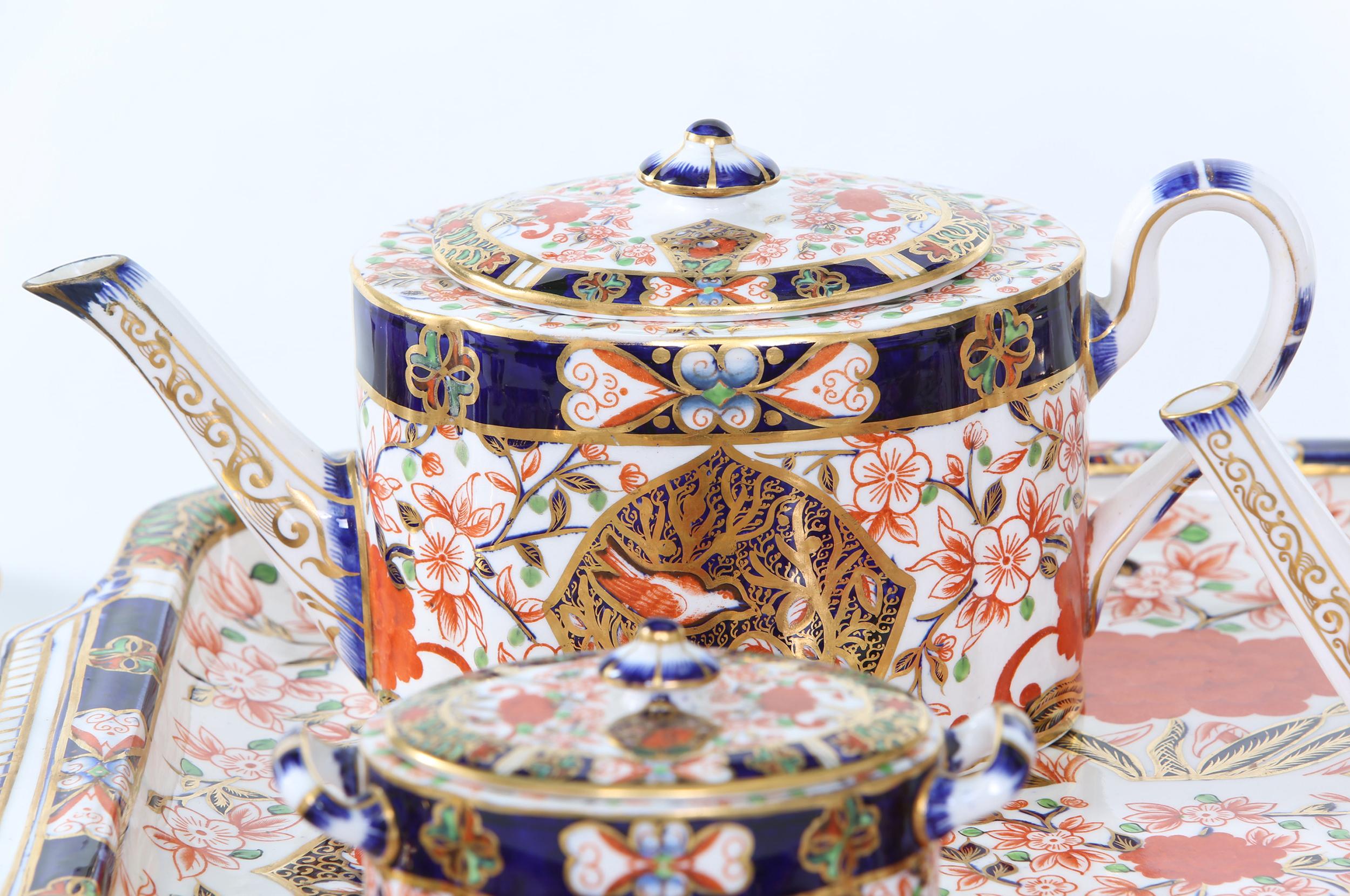 19th Century English Crown Derby Service for Ten People For Sale 3