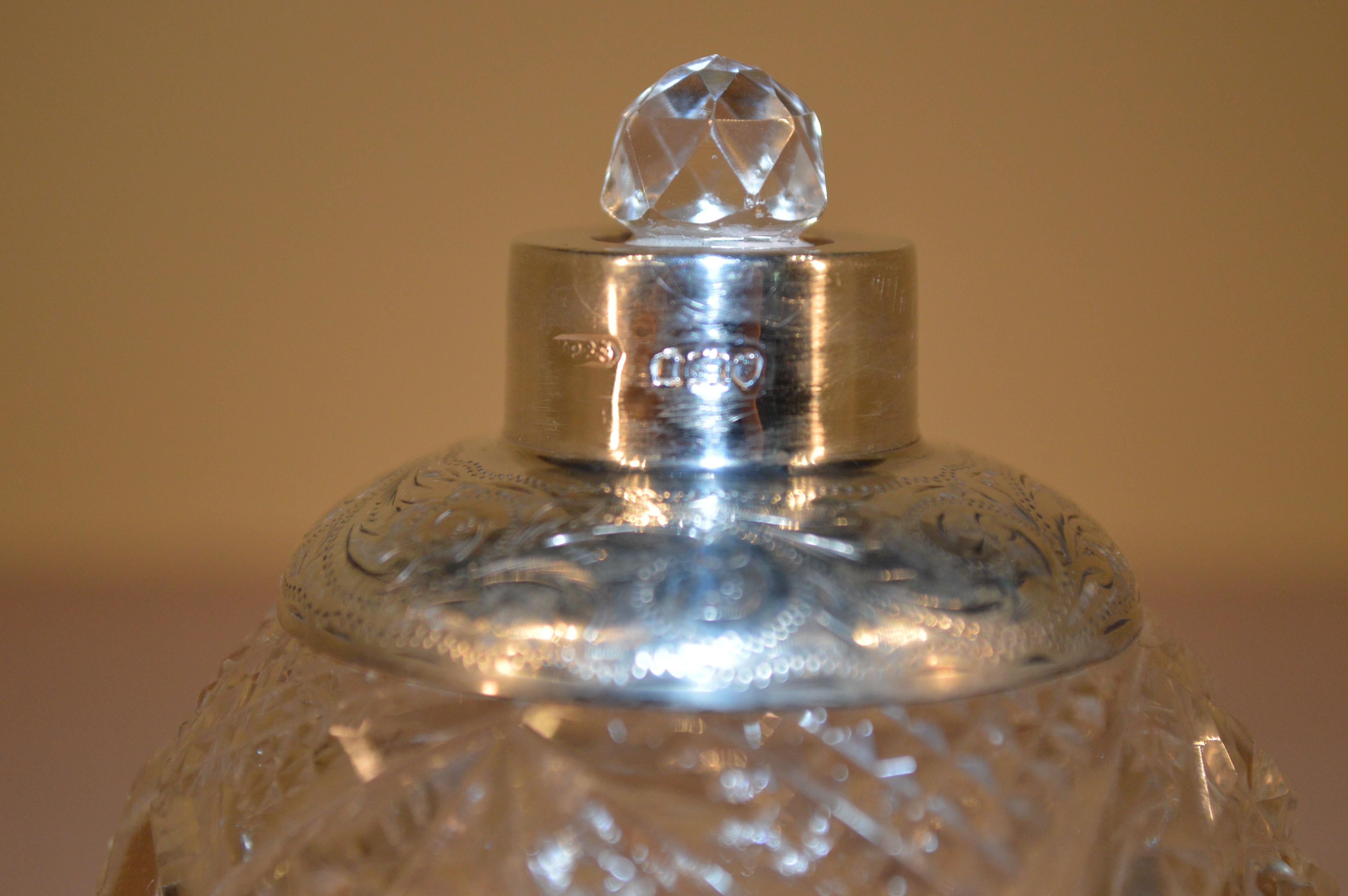 Victorian 19th Century English Crystal Perfume Bottle