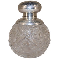 19th Century English Crystal Perfume Bottle