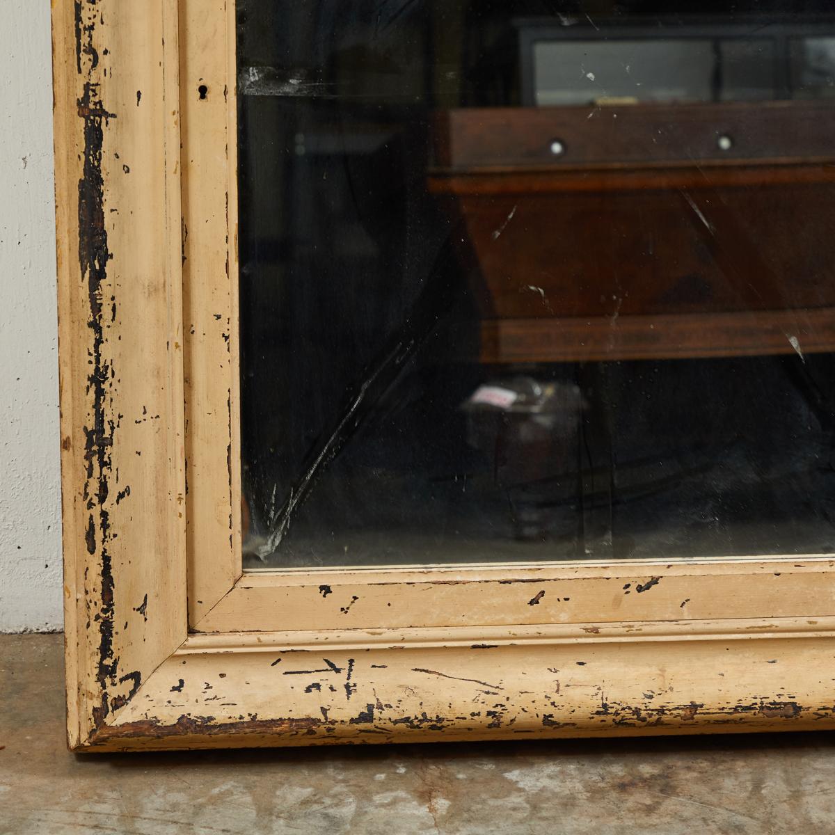 19th Century English Cupboard with Hanging Mirror In Good Condition In Los Angeles, CA