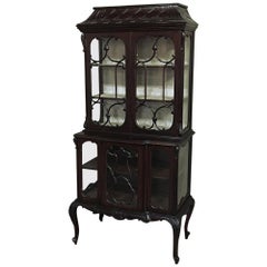 19th Century English Curio Cabinet