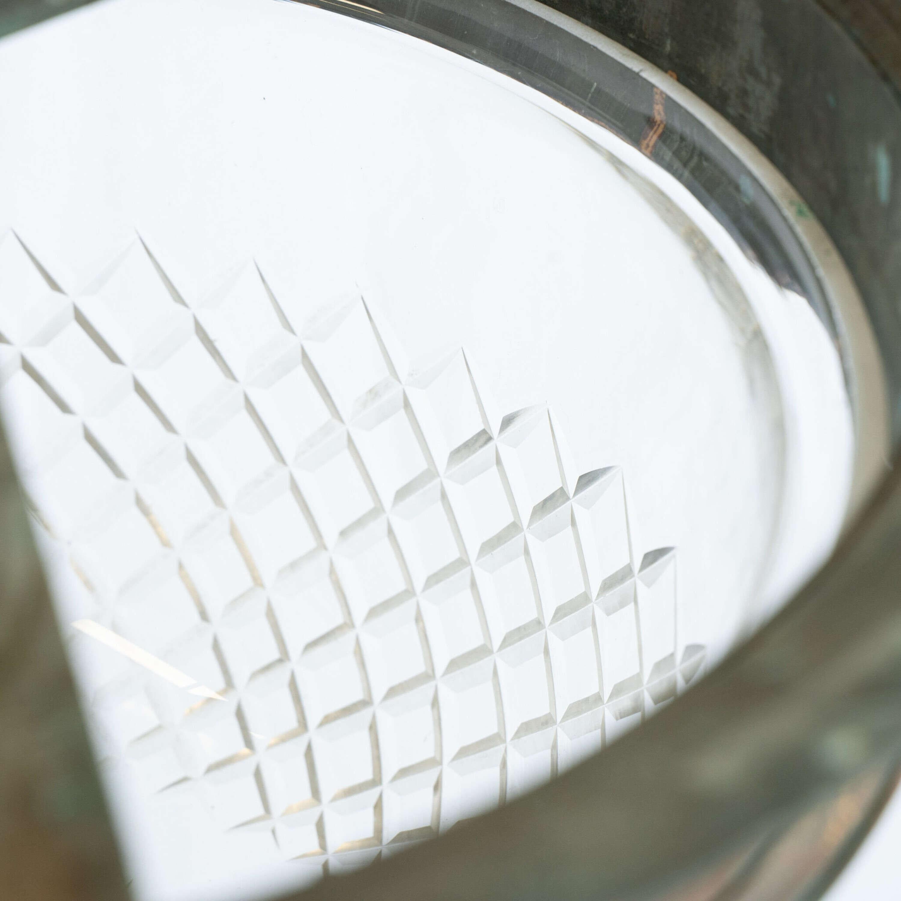 Hand-Crafted 19th Century English Cut Glass Ceiling Light For Sale