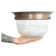 19th Century English Cut Glass Ceiling Light