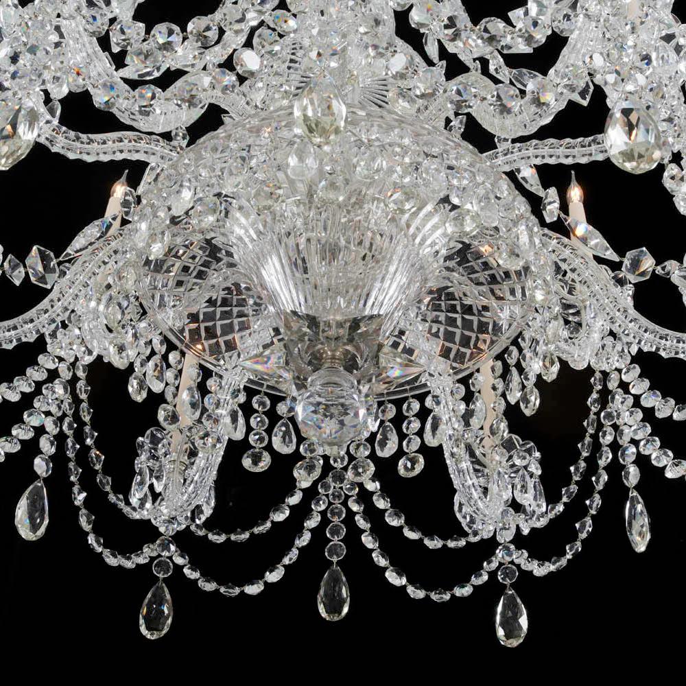 Great Britain (UK) 19th Century English Cut-Glass Chandelier Attributed to F. & C. Osler