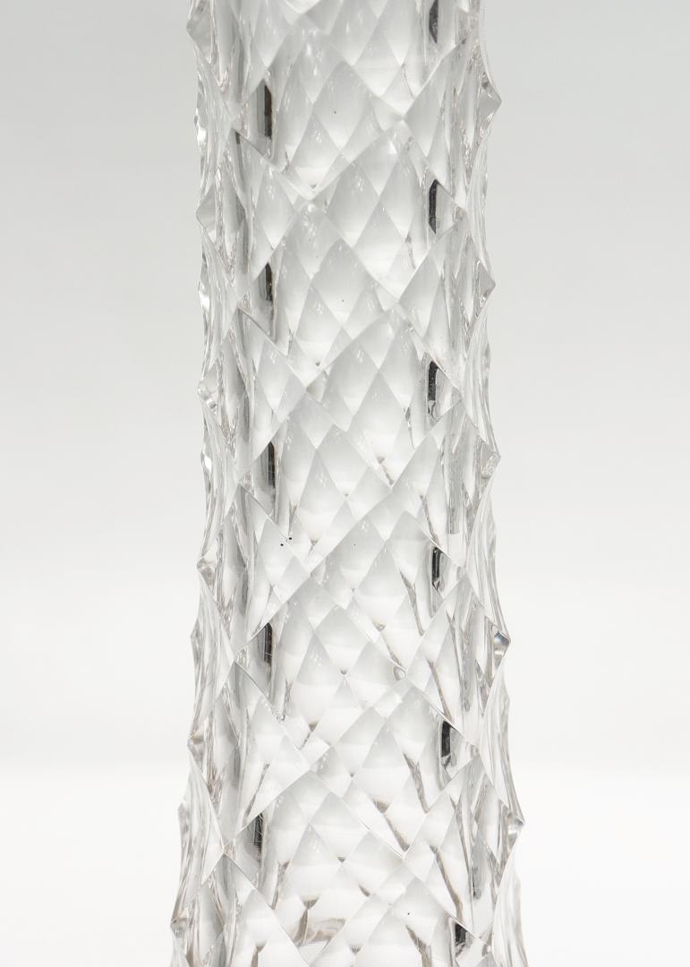 Englische Karaffen aus geschliffenem Glas des 19. Jahrhunderts mit länglichem Hals im Angebot 7