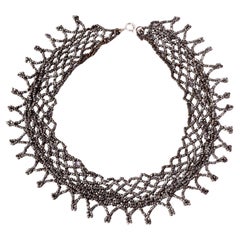 Antique 19th Century English Cutsteel Necklace