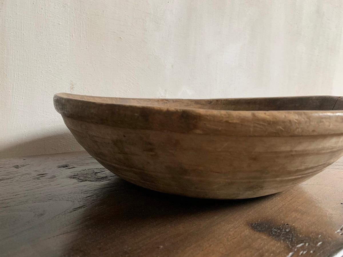 Turned 19th Century English Dairy Bowl