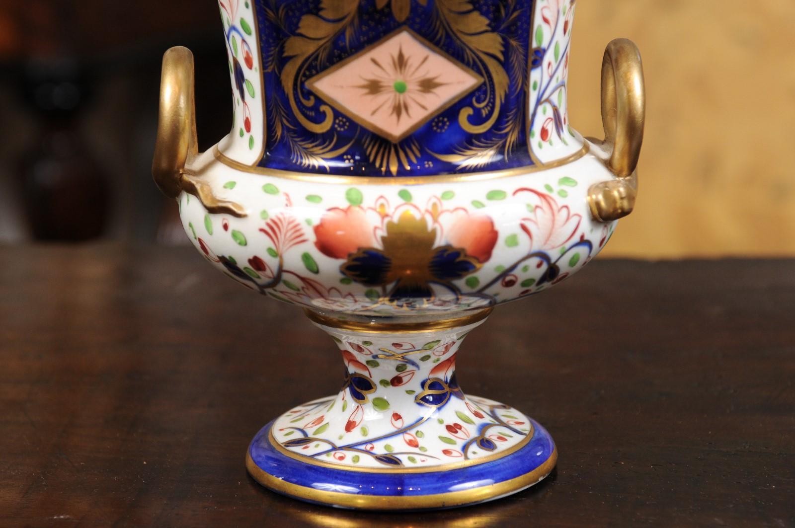 19th Century English Derby Porcelain Urn For Sale 2
