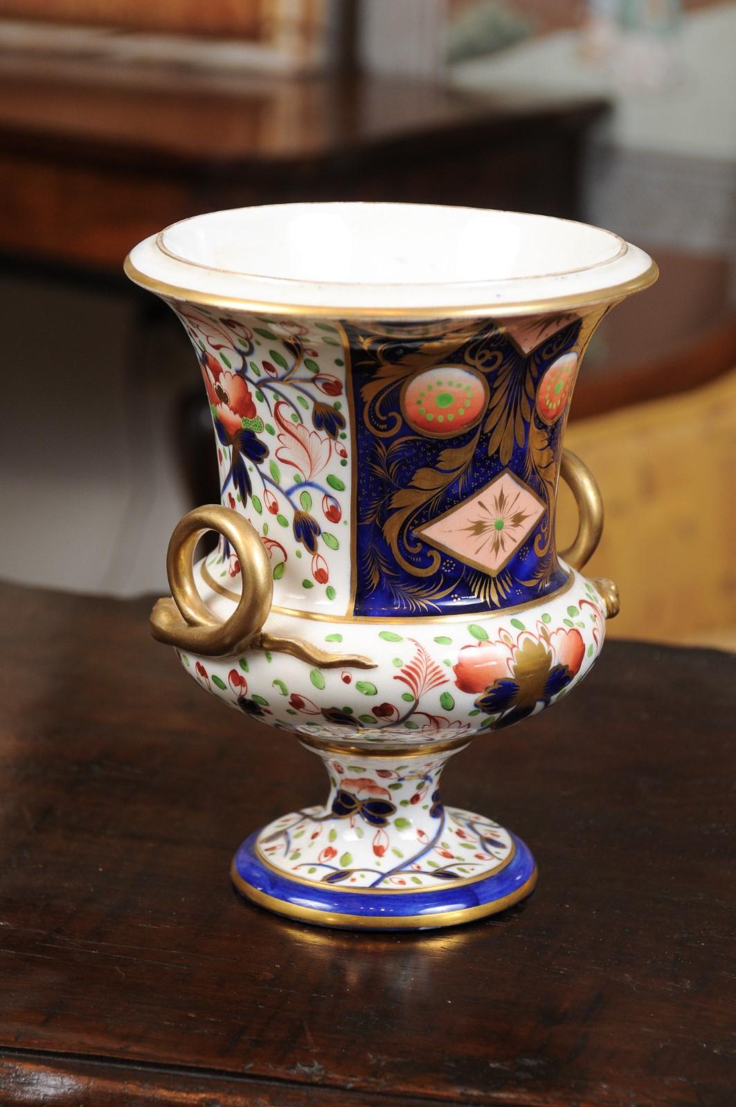 19th Century English Derby Porcelain Urn For Sale 3