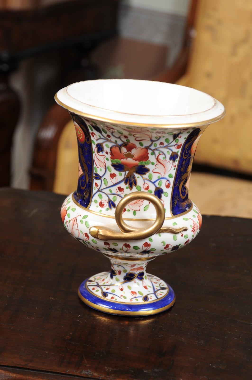 19th Century English Derby Porcelain Urn For Sale 4