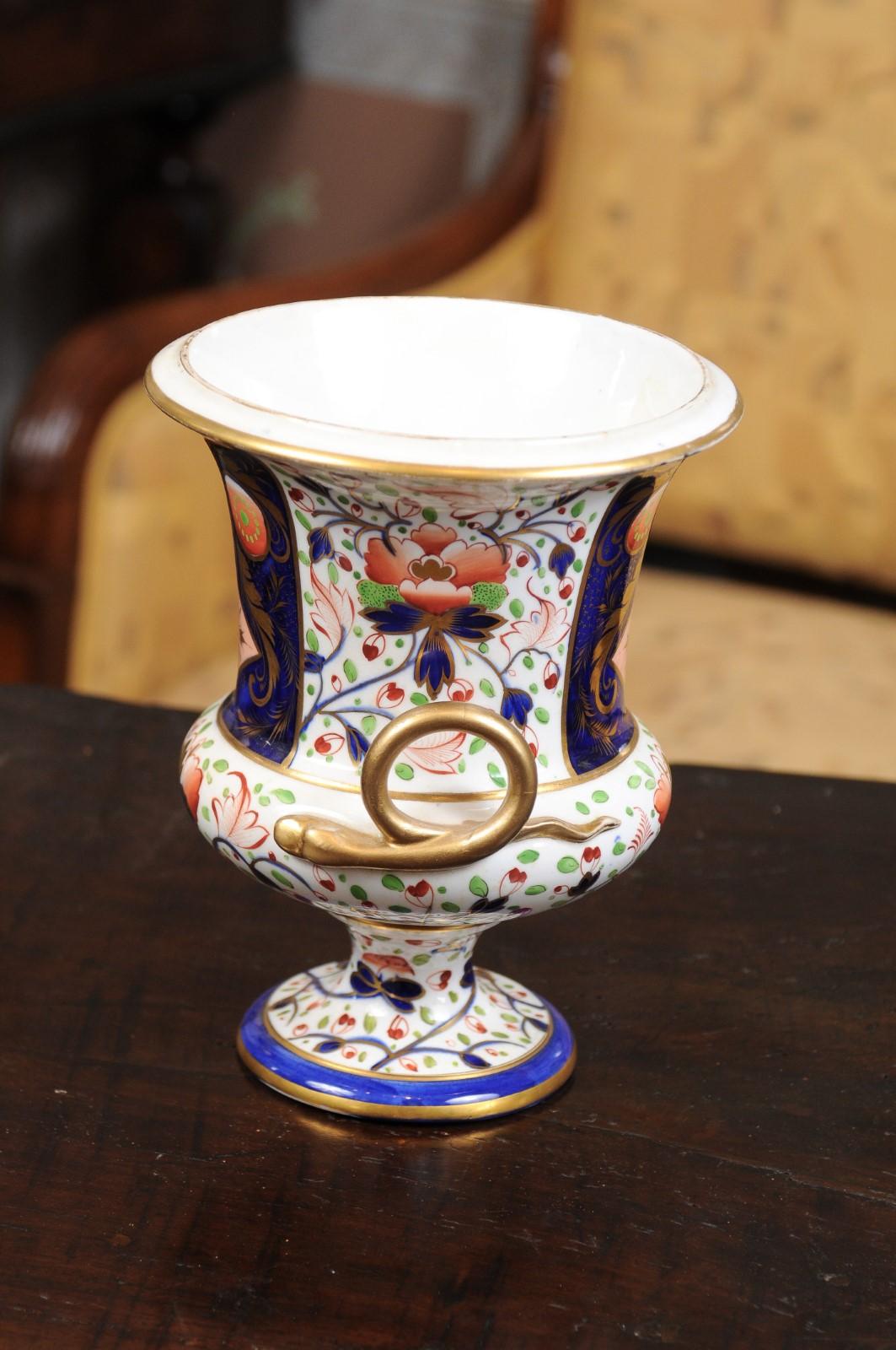 19th Century English Derby Porcelain Urn For Sale 6