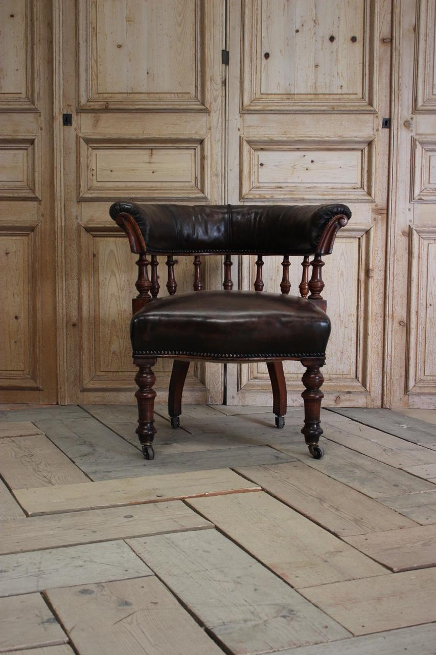 19th Century English Desk Chair 2