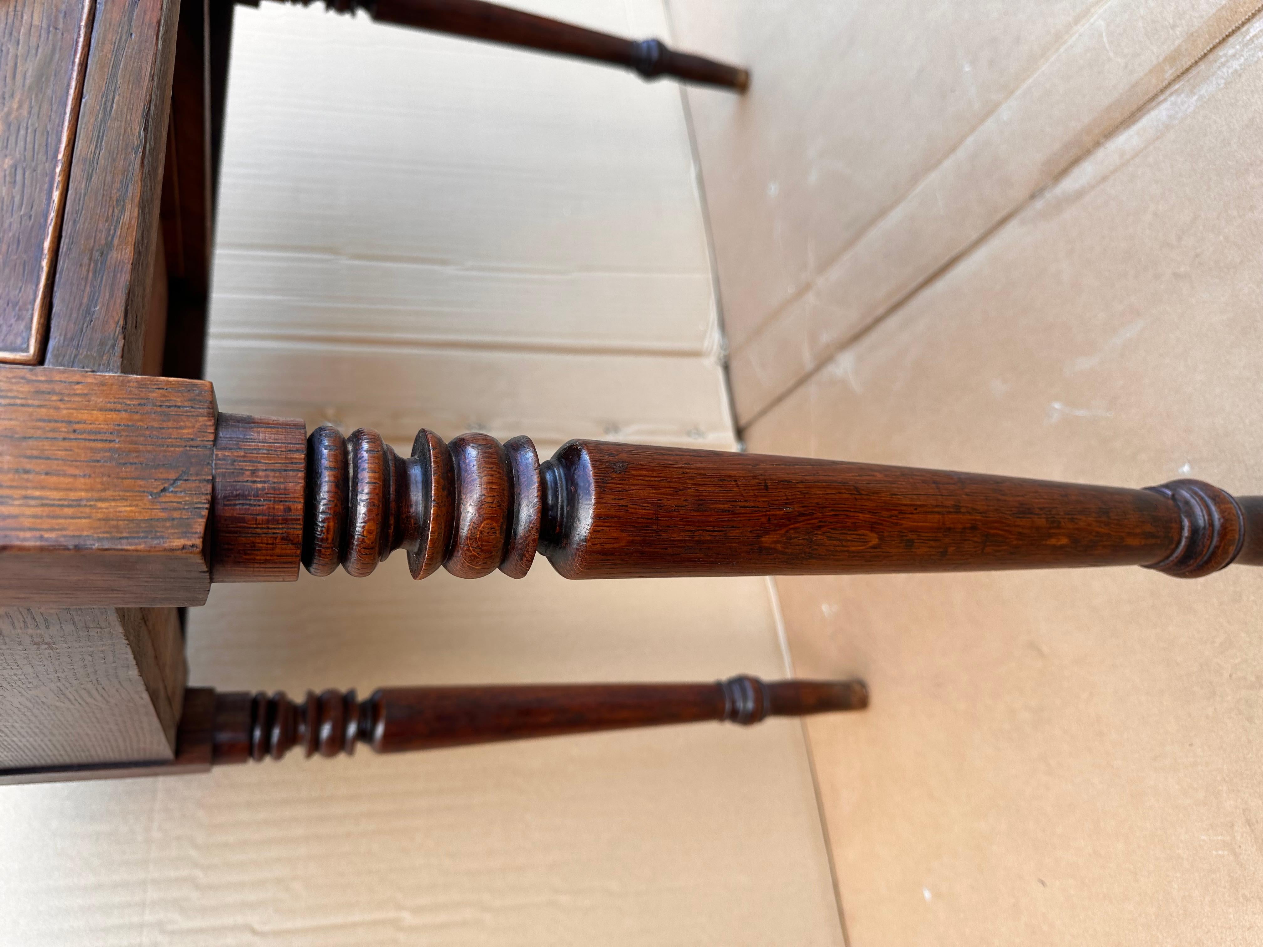 Hardwood 19th Century English Desk/Side Table For Sale